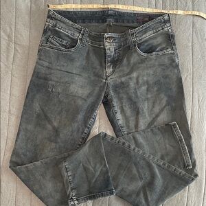 Women's Washed Black DIESEL Grupee Jeans